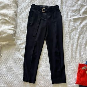 White House Black Market | black relaxed ankle pant